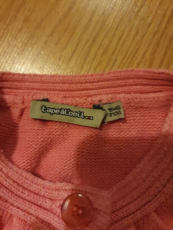 gilet tape a l oeil rose 18 mois - photo numéro 2