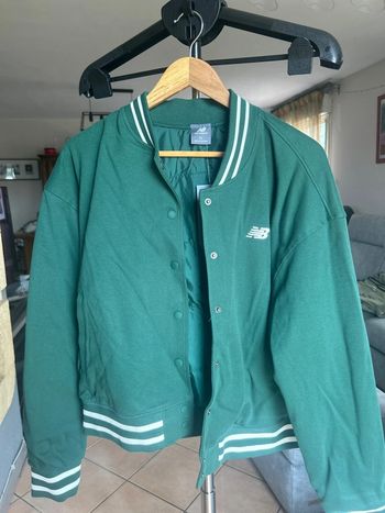 Veste Teddy New Balance vert