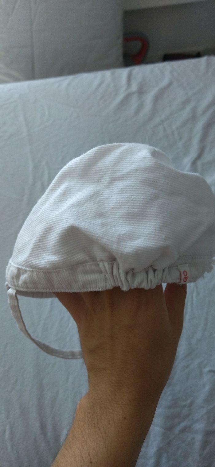 Casquette blanche bébé fille - photo numéro 2