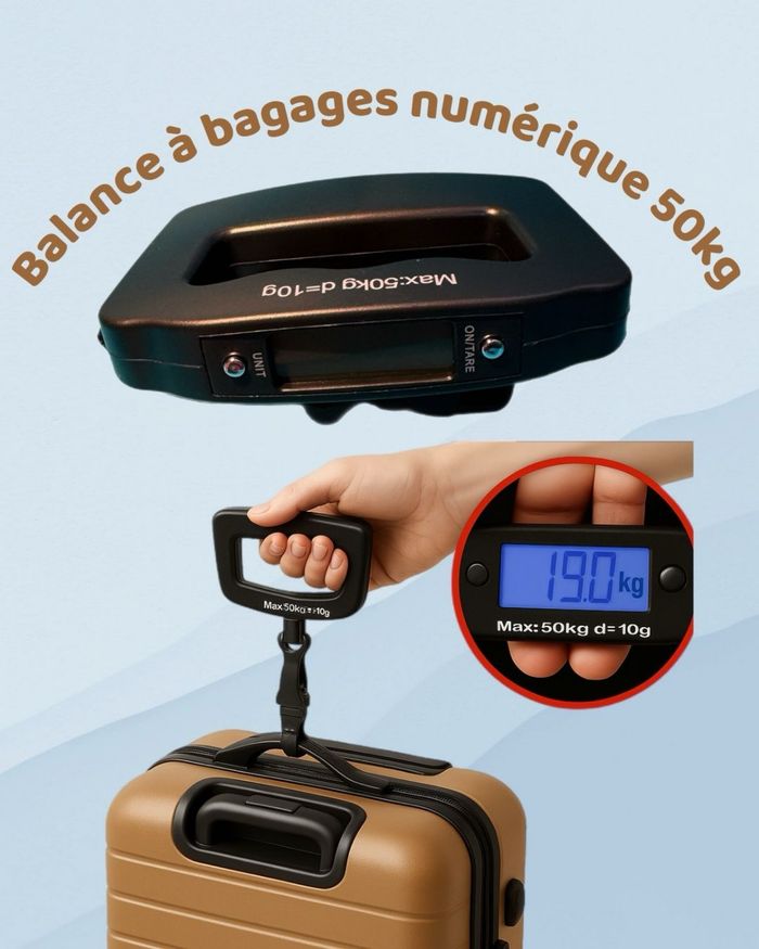 Balance à bagages numérique 50kg,