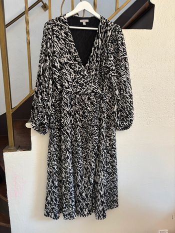 Longue robe portefeuille h&m