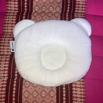 Oreiller cale tête bébé p’tit panda candide blanc