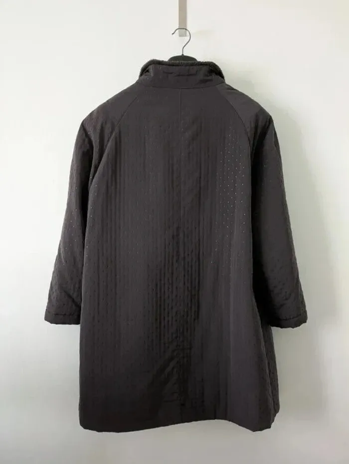 Manteau marron ample - Claude Harvey - taille 44/46 - photo numéro 2