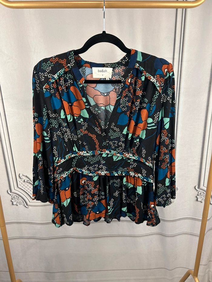 Blouse Noire Ba&sh T2 / M