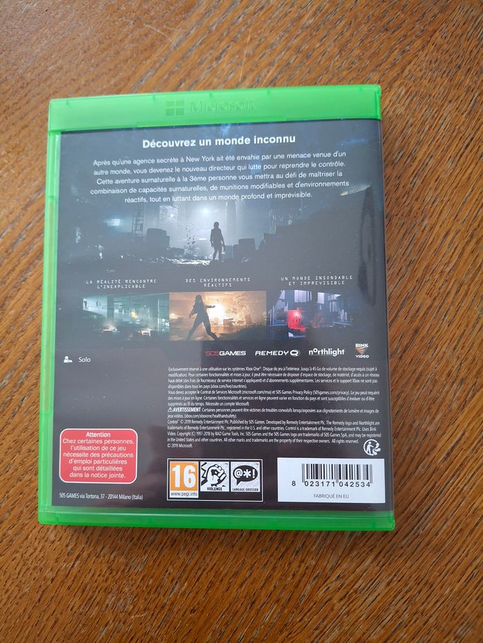 Jeu xbox one control - photo numéro 2