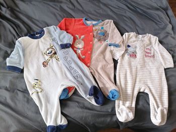 Lot de 3 pyjama grenouillère 3 mois