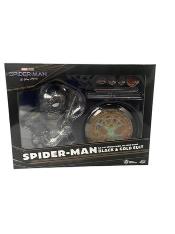 Figurine Marvel Ea-041 Spider-Man : No Way Home Black & Gold Suit Egg Attack Beast Kingdom neuf