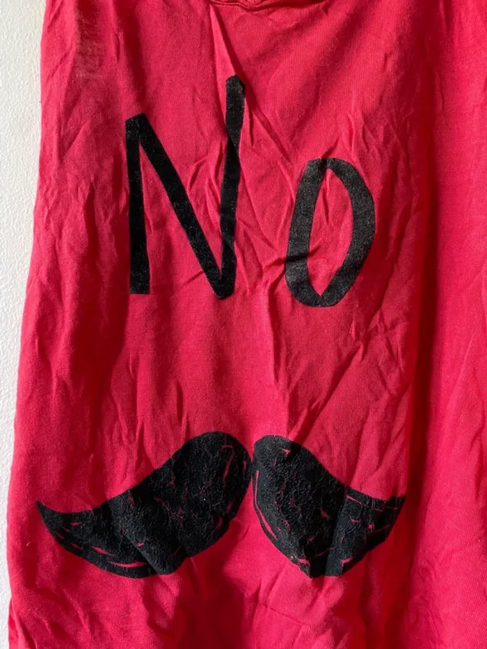 Débardeur rouge « No » Undiz taille S - photo numéro 2