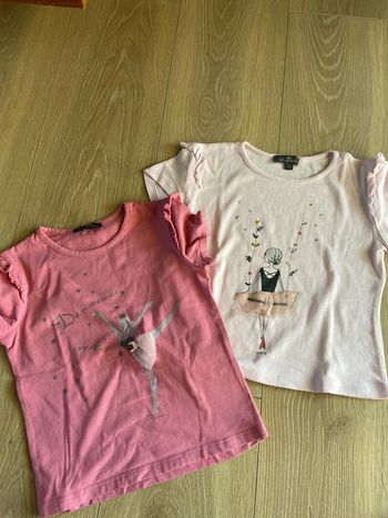 2 tee shirts 5 ans danseuse Floriane