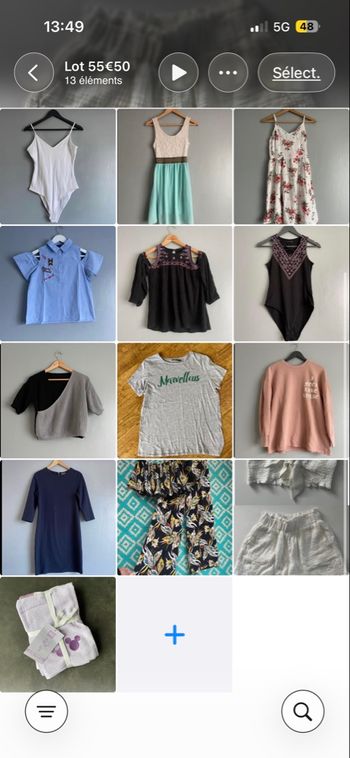 Lot 12 vêtements + serviette Disney 