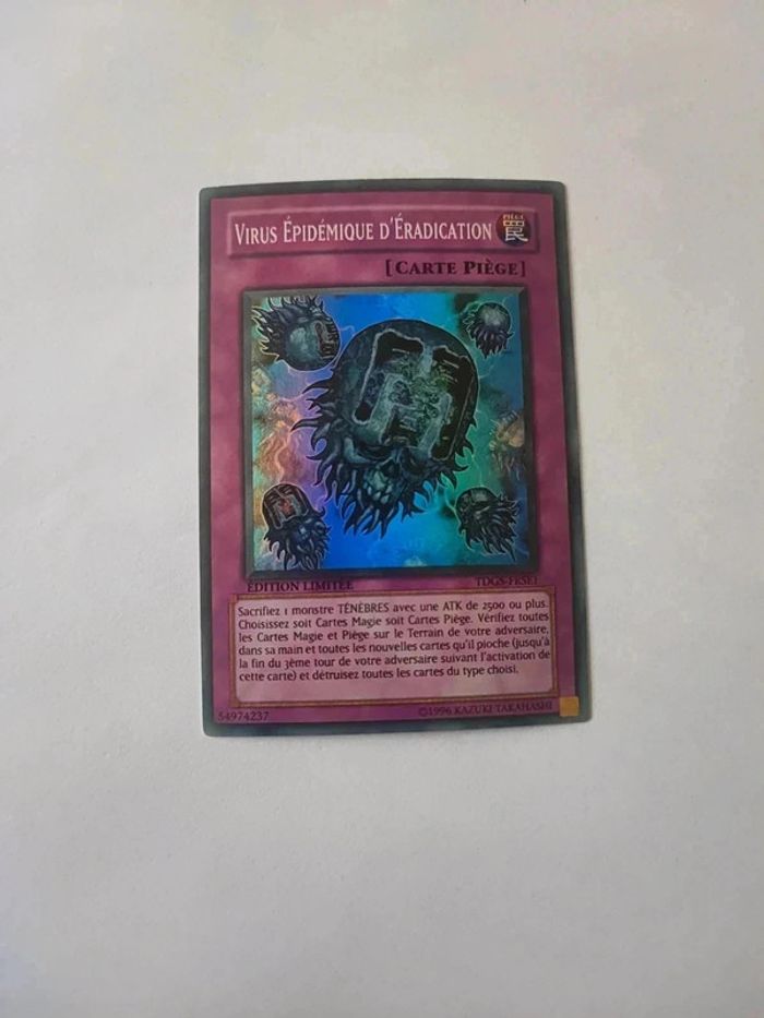 Carte Yu-Gi-Oh! Virus épidémique d'éradication édition limitée tdgs-frse1