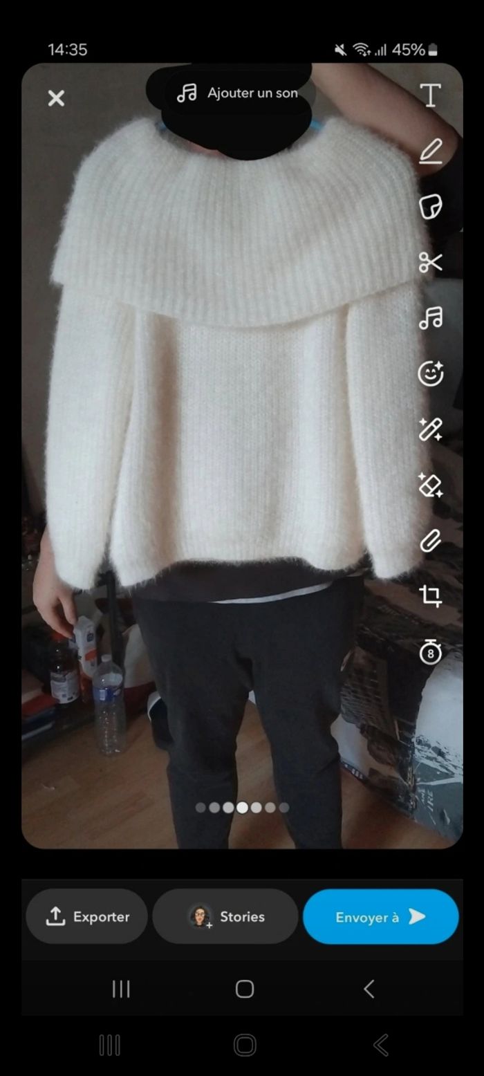 Pull blanc