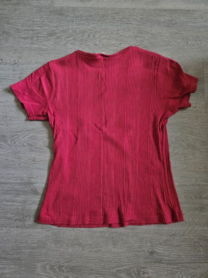 T-shirt femme manches courtes 100 % coton - photo numéro 2