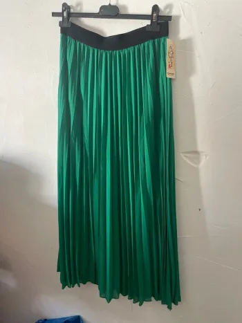 Jupe fluide verte n°750