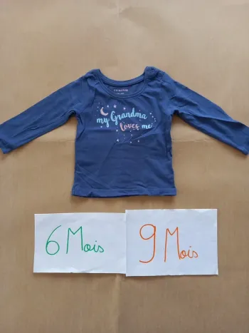 T-shirt ML 6-9 mois