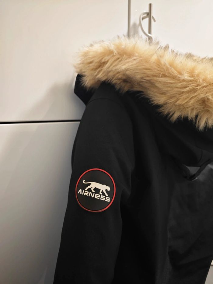 Parka manteau capuche moumoute chaud Airness taille L - photo numéro 2