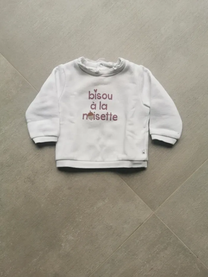 Sweat 6 mois fille