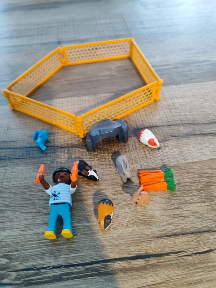 Enclos cochons d'Inde et lapins Playmobil - photo numéro 2