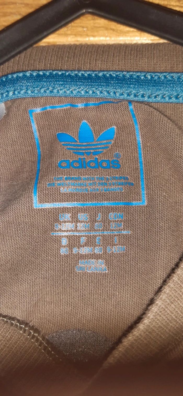 Tee-shirt manches courtes 9-12mois Adidas - photo numéro 4