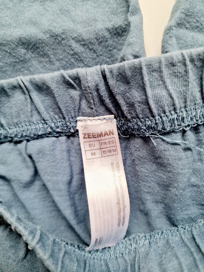 Zeeman - Pyjama 2 pièces, manches longues + pantalon - Baleines (18 mois) - photo numéro 8