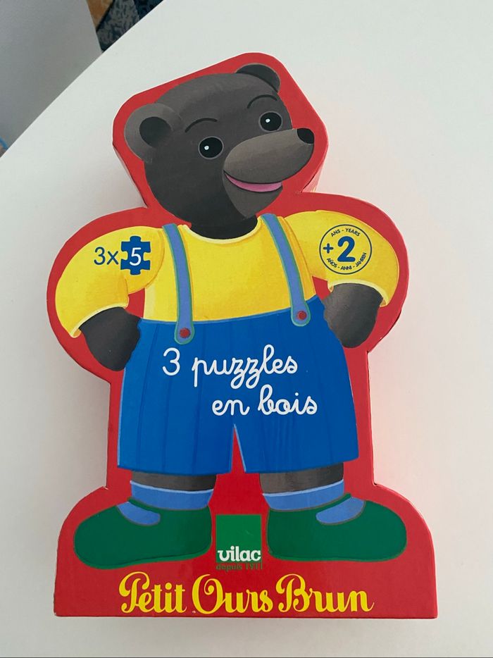Puzzle Petit Ours Brun en bois