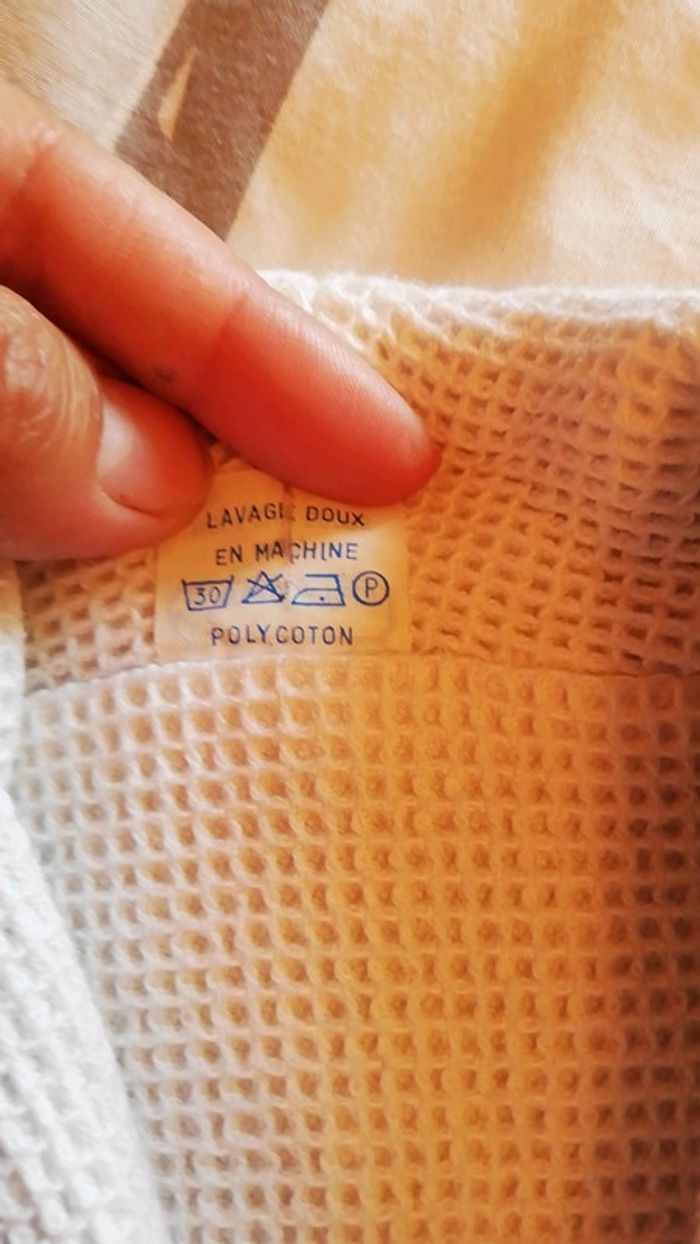 Peignoir nid d'abeille - photo numéro 3