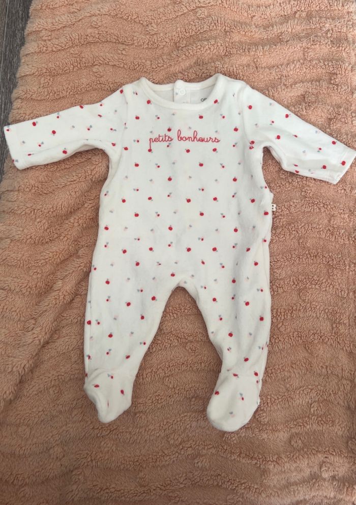Pyjama 3 mois blanc