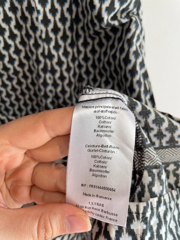 Robe sans manches imprimé géométrique 123 - photo numéro 4