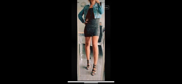 Robe bustier pailletée