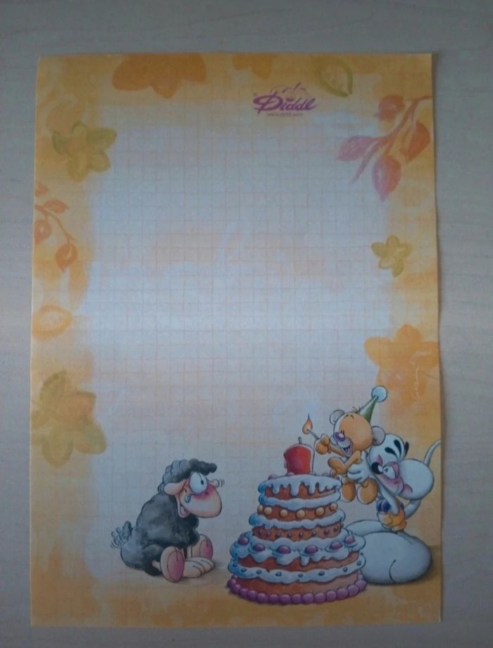 Diddl - Feuille A5 neuve - 0,40€