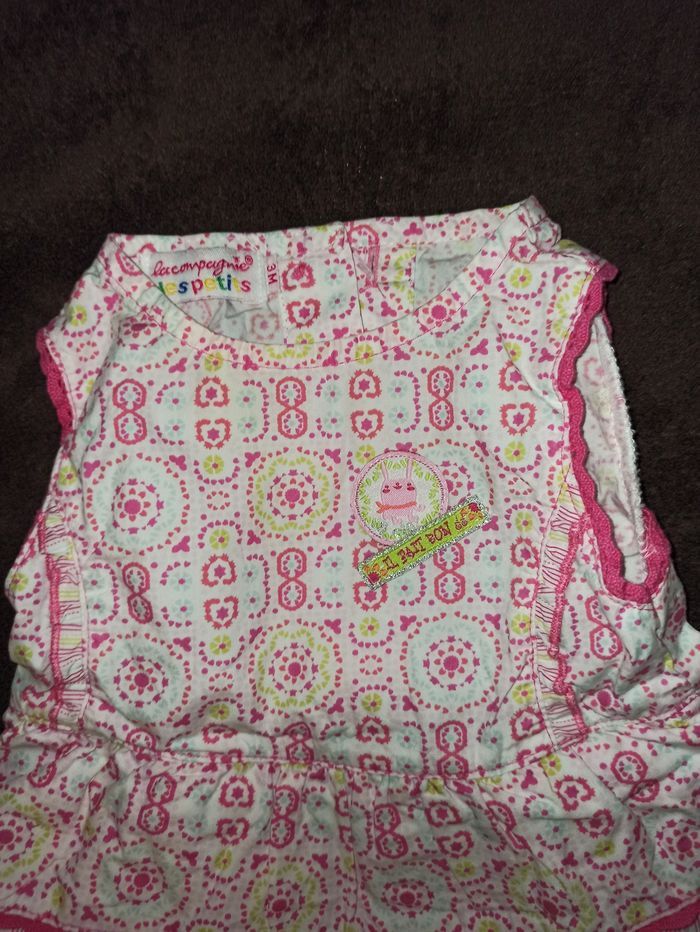 Robe barboteuse bébé fille 3 mois La compagnie des petits - photo numéro 2