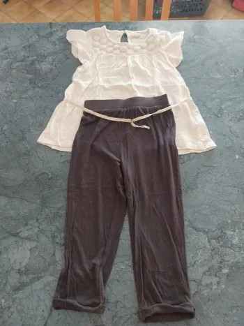Ensemble tunique et son legging court 6 ans