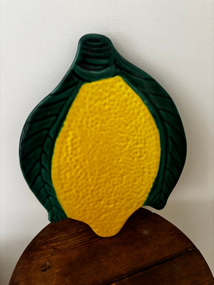 Dessous de plat Vallauris citron vintage - photo numéro 4