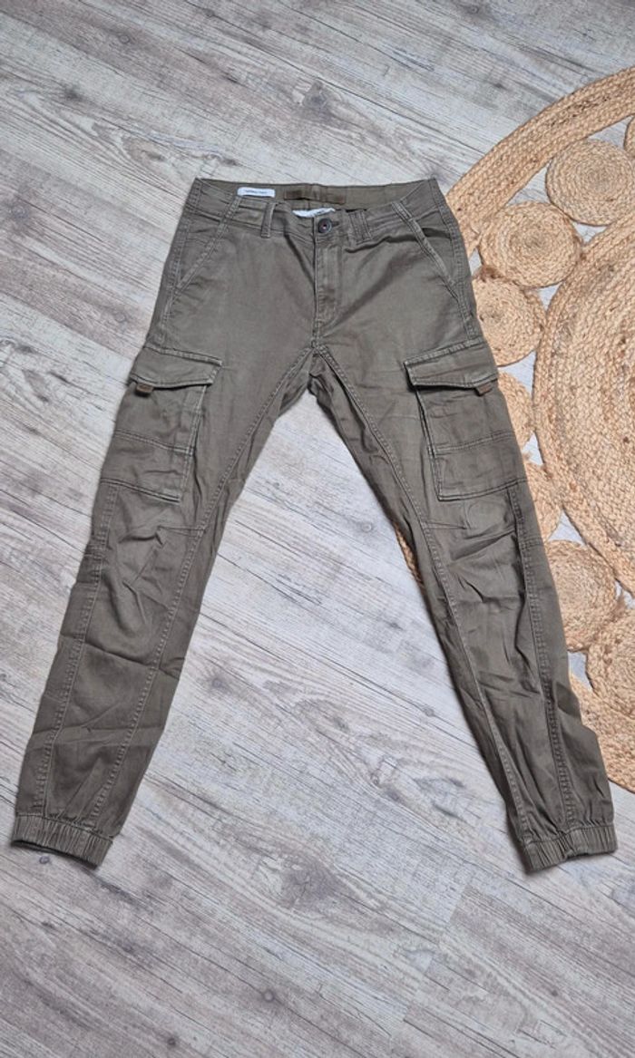 Pantalon cargo garçon kaki - Jack & Jones - 12/14 ans