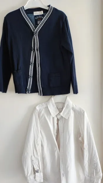 Lot chemise et gilet