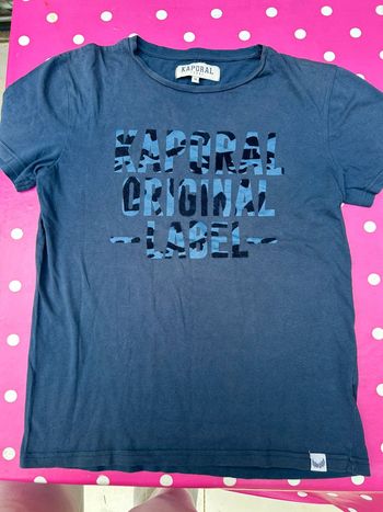T-shirt enfant bleu marine kaporal 14 ans