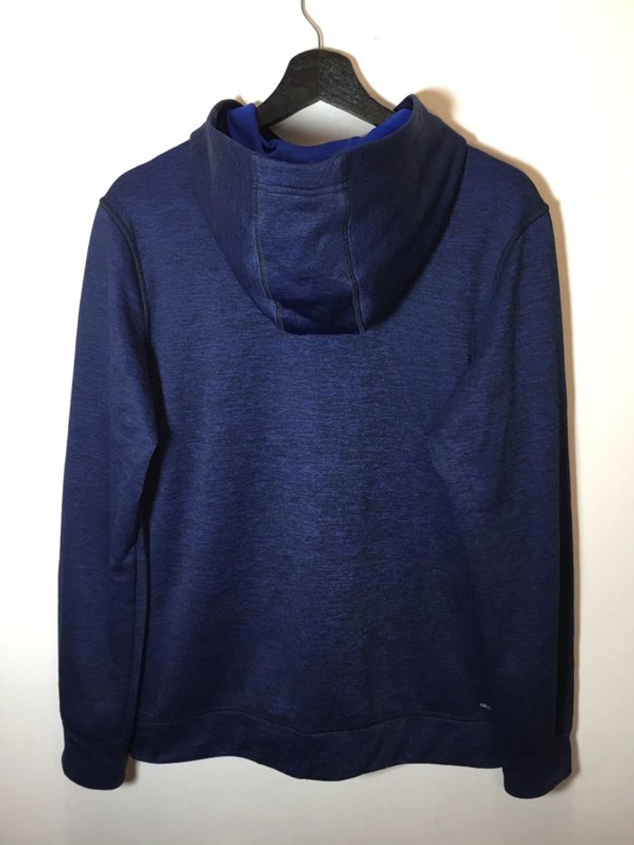 Sweat à capuche pour femme Adidas bleu marine chiné taille L 132 - photo numéro 2