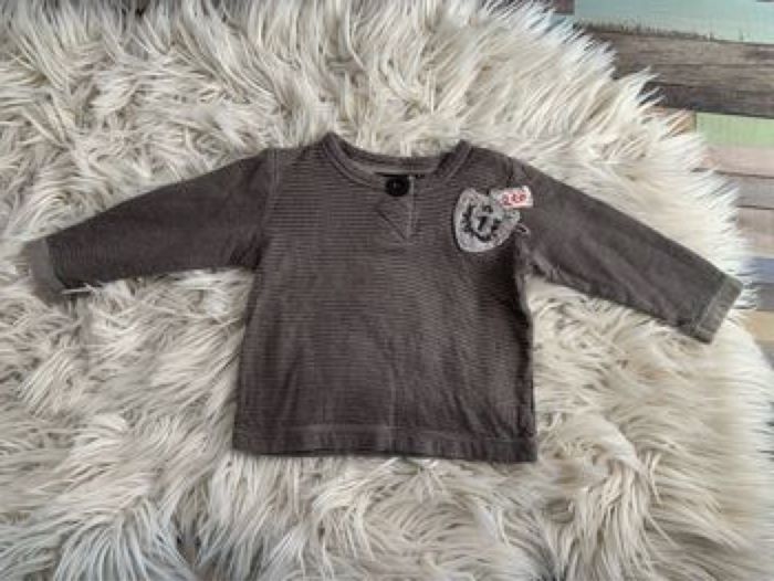 Tee shirt ML rayé,Jean Bourget, ton marrons - photo numéro 2