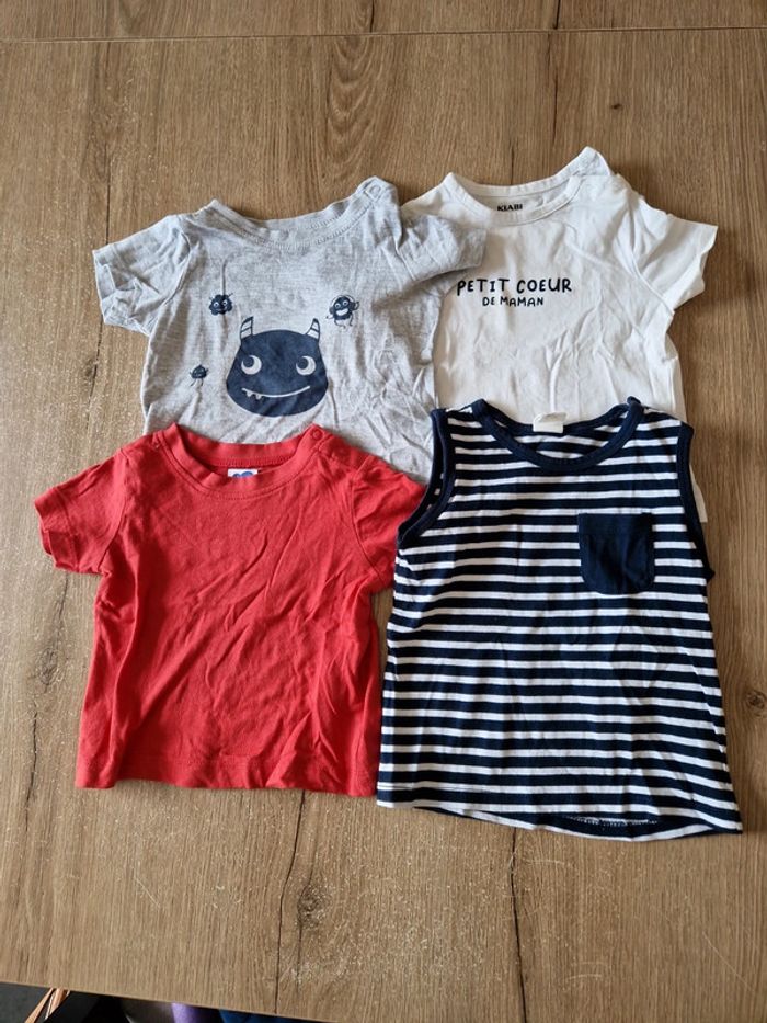 Lot de 4 tee shirts 9 mois