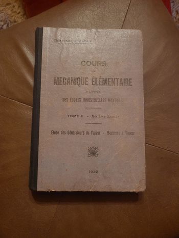 Cours de mécanique élémentaire