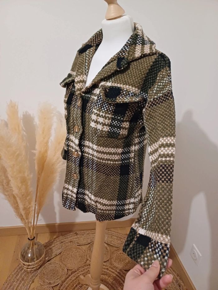 Veste épaisse à carreaux taille S/M 36/38 - photo numéro 8