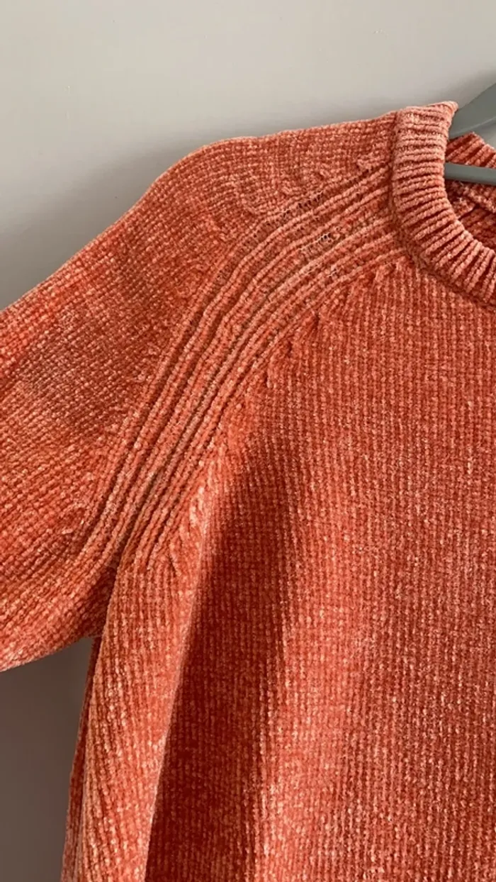 Pull maille douce orange Monoprix - photo numéro 3