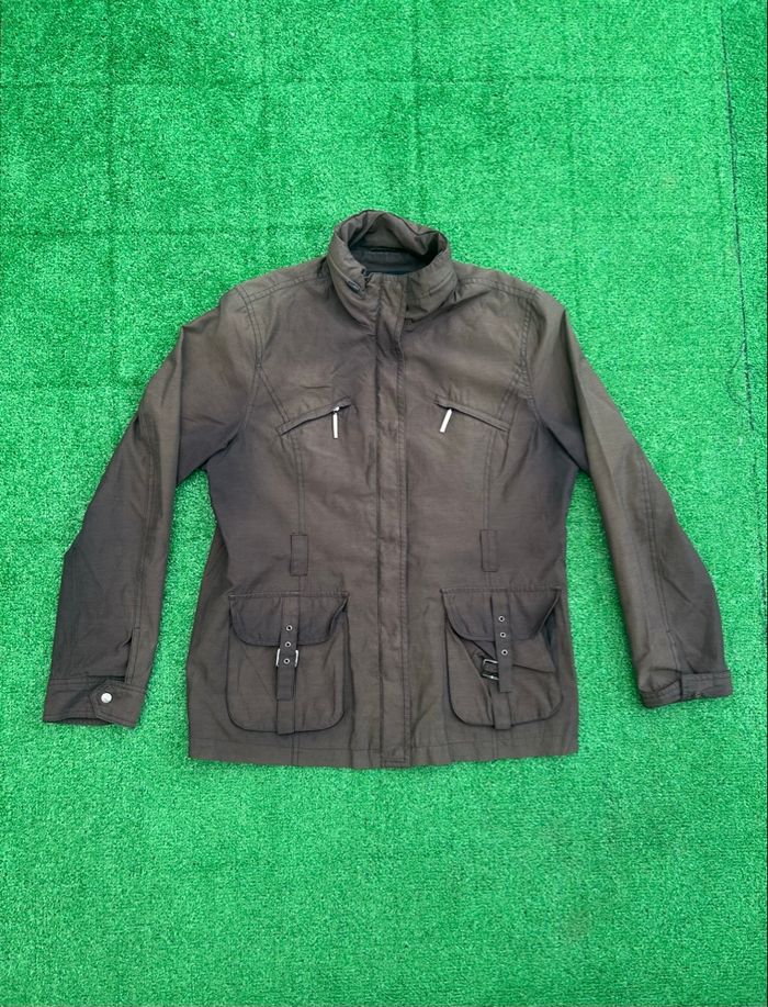 Veste cargo kaki Ellen Rose poches zippées taille M