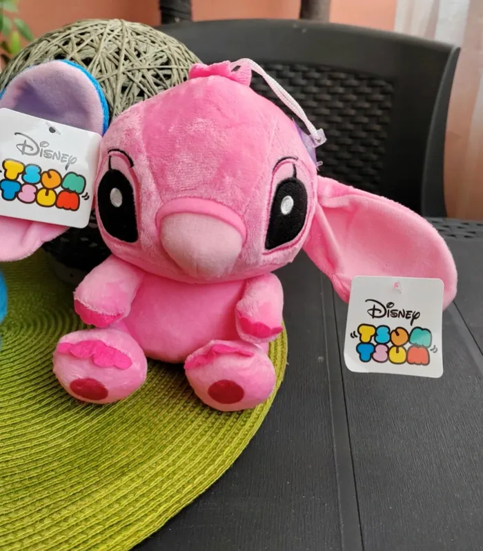 Lot de 2 peluches Disney / Stitch & Angel - Tsum-Tsum - photo numéro 4