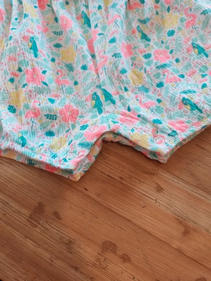 Combi-short flamand rose 3 ans - photo numéro 5