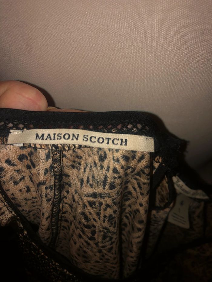 Robe mini Maison Scotch (beige), M / 38 / 10 - photo numéro 5