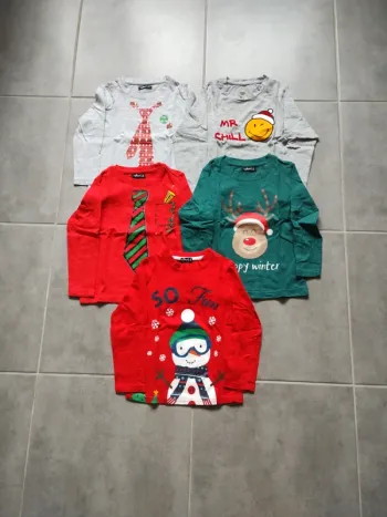 5 Tee shirts 4 ans