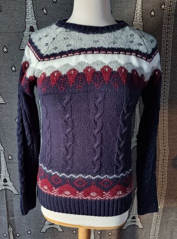 Pull d'hiver torsadée taille S-M
