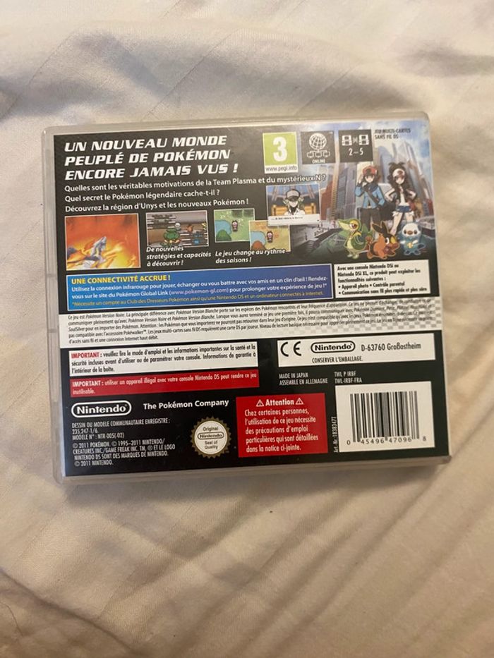 Pokémon Version Noire – Nintendo DS – État Parfait 🔥 rare & collector - photo numéro 3