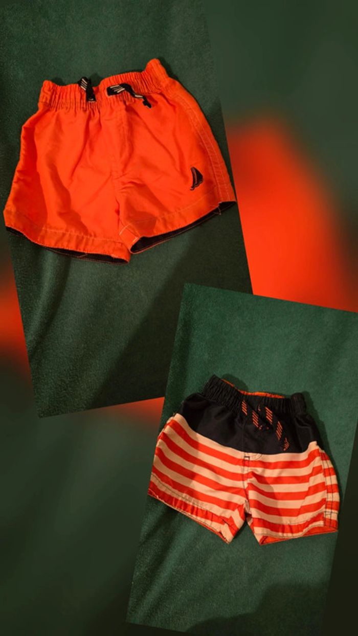 Lot de 2 shorts 🍍 9-12 mois